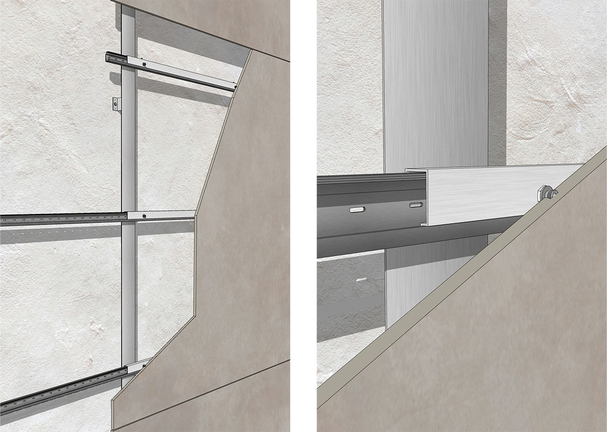 ragno facciata ventilata wall system 12 dettaglio