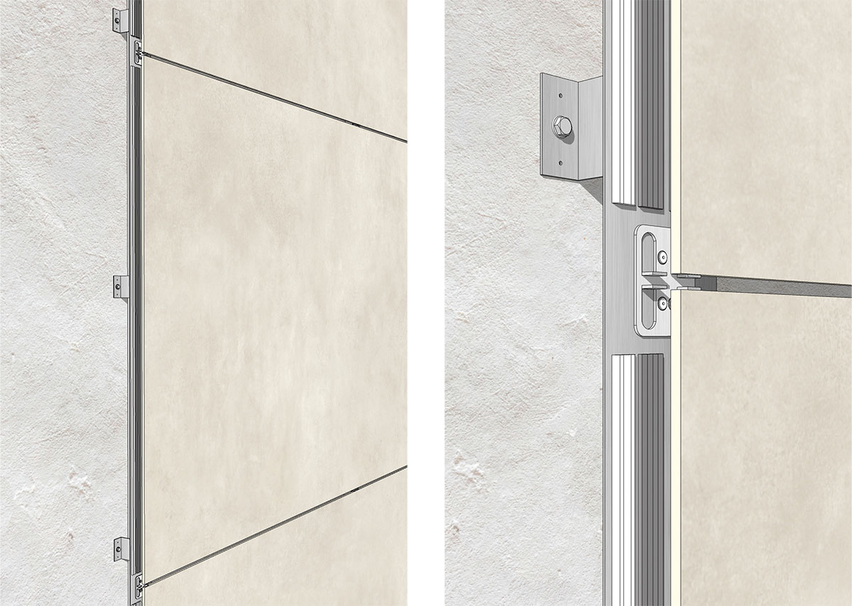 ragno facciata ventilata wall system 6 dettaglio